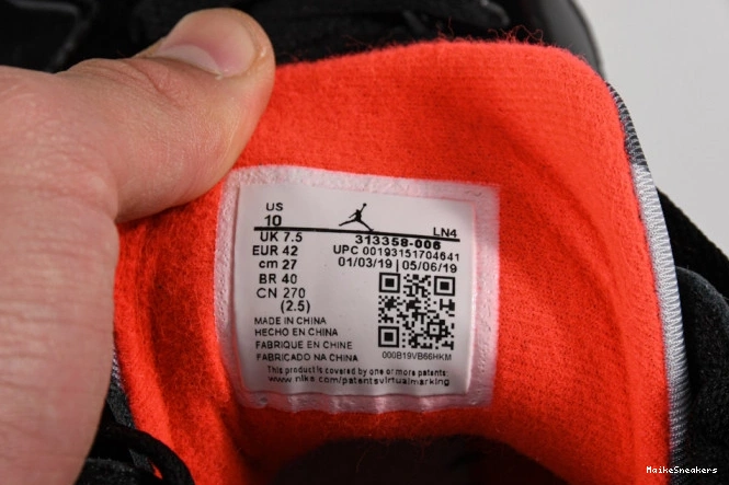 MaikeSneakers Jordan 7 Black Patent Retro Air 313358-006 0805